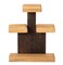 Vintiquewise 3-Tier Wooden Tabletop Jewelry Display Stand Rustic Organizer for Necklace Bracelet Watch Bangle Ring & Earring with a Sturdy Natural Wood Base Ideal for Home Retail or Craft Fair Display